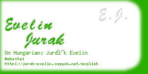 evelin jurak business card